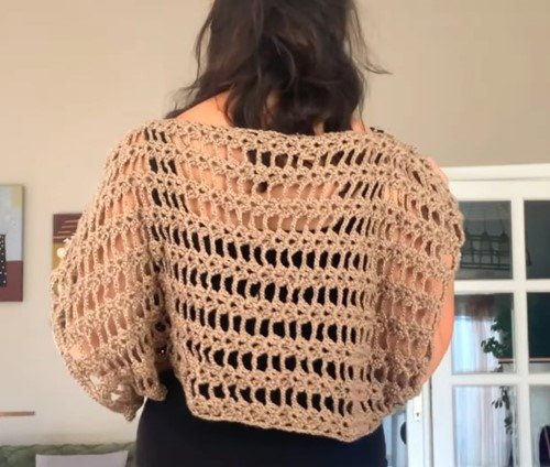 Tığ Model Arka Görünüm – 3 İlmek Çıkarmalı