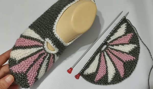 Tamamlanmış Simli Babet Patik ve Şişte Burun