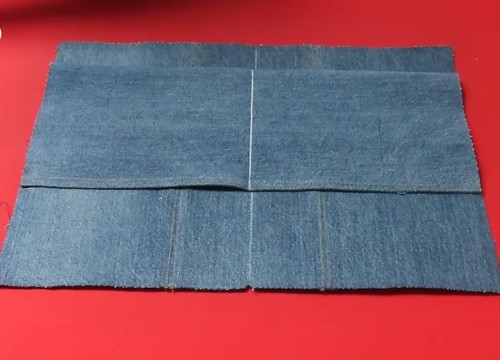 Patchwork kot kumaş kadın çantası için birleştirilen kot kumaş gövde parçaları